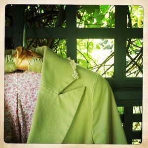 Apple Green Blazer by Outerwear