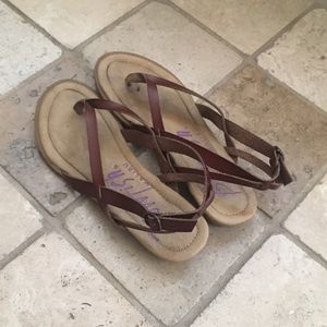 Leather Brown Sandals by Blowfish Malibu