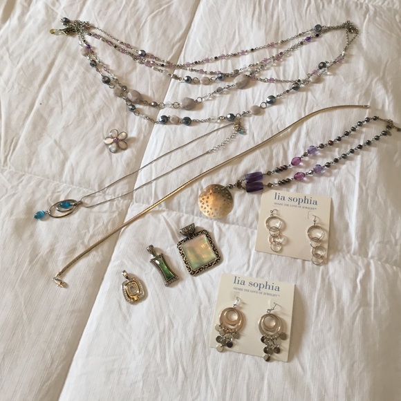 Lot of lia Sophia jewelry.