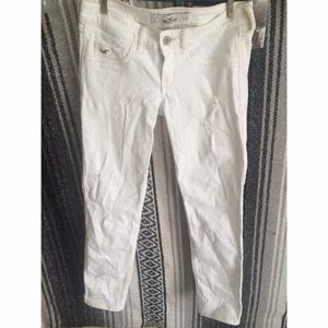 white crop skinny jeans