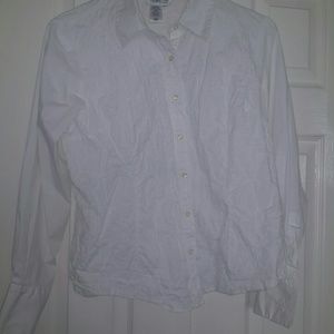 White rumpled front shirt