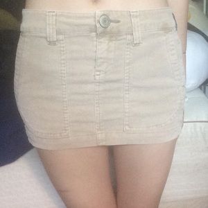 corduroy beige skirt