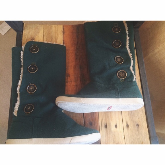 hunter green boots