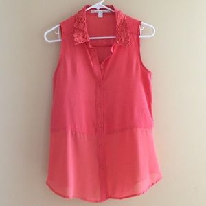 LC Coral lace top