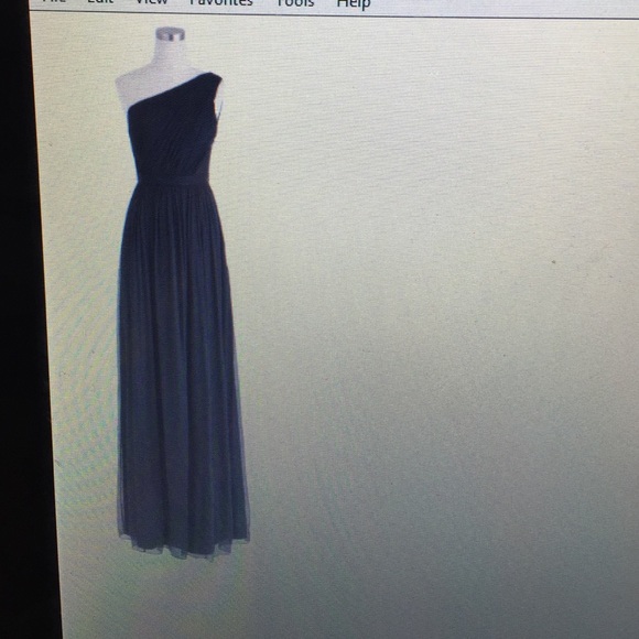 Jcrew Kylie long dress in silk chiffon in black - Picture 1 of 3