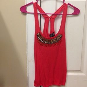 Coral tank top