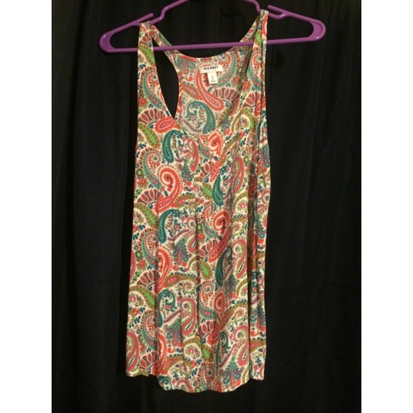 Paisley Razorback tank top