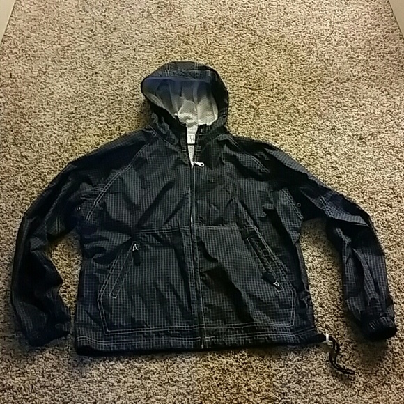Navy & White Windbreaker