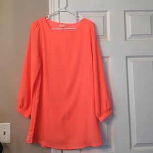 Everly longsleeve chiffon/silk dress