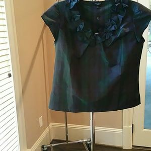 Plaid Taffeta Blouse