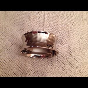 Hammered Silver Bracelet