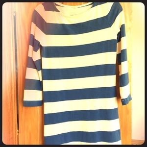 jcrew striped dress