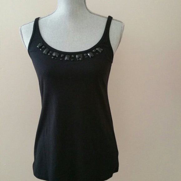 Fabulous  Black top with Sparkles **Worn Twice **
