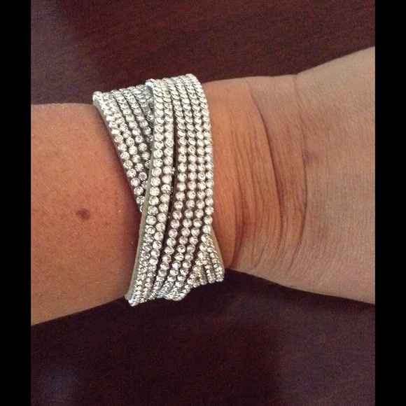 Rhinestone wrap bracelet
