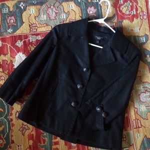 Talbots Petites Black Jacket/Blazer