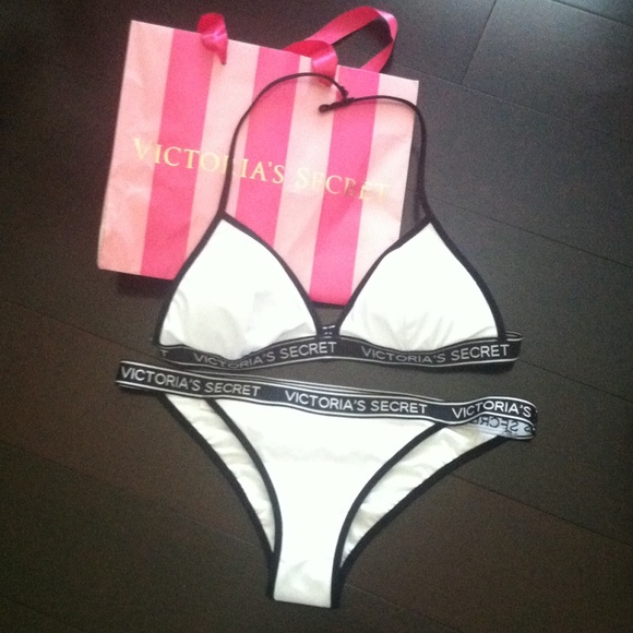 💗 Victoria's Secret White/Black Bikini👙