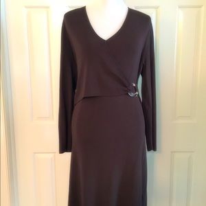 Stylish Brown wrap dress