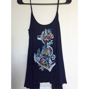 Nautical floral anchor top.  No longer want it.