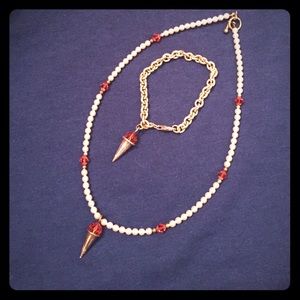 Mignon Faget Pink snowball set.