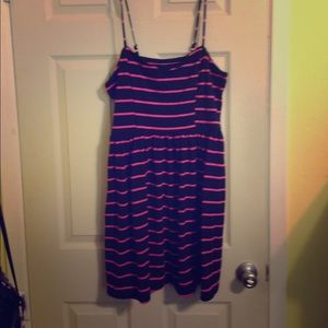 💕 Pink & Dark Navy Stripe Dress 💕 - Sale price!