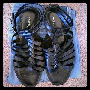 Black Forever 21 sandals