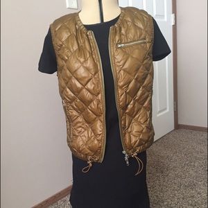 J. Crew Camel Quilted Vest