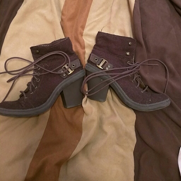 Big buddha Brown wool lace up booties