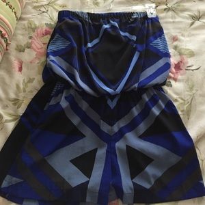 Dark blue and black romper from express!