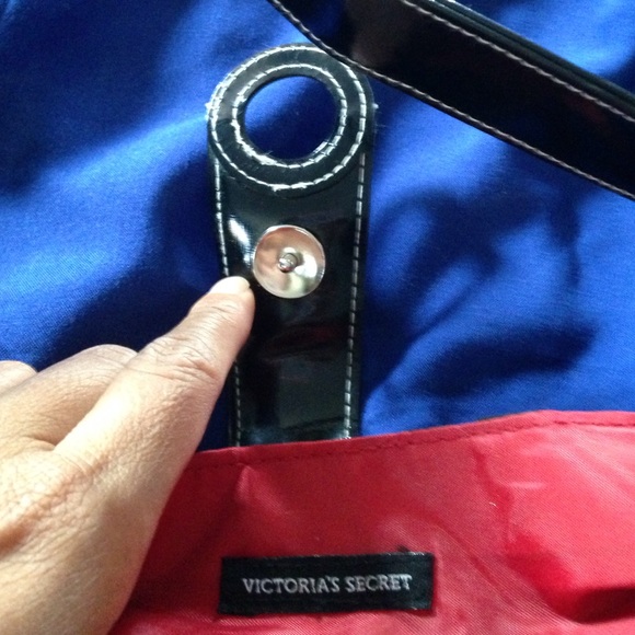 Host Pick!!NWOT VS small bag in black with white stitching. - Picture 2 of 3