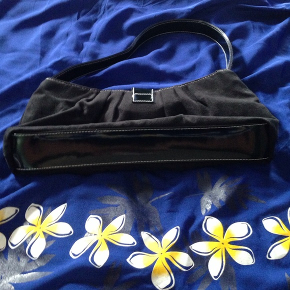 Host Pick!!NWOT VS small bag in black with white stitching. - Picture 3 of 3