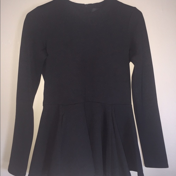 ASOS black peplum top