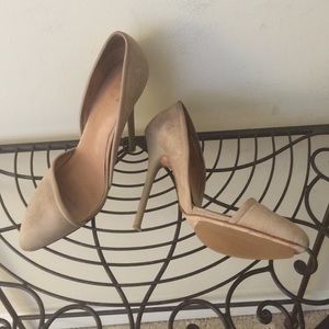 4 inch tan heels