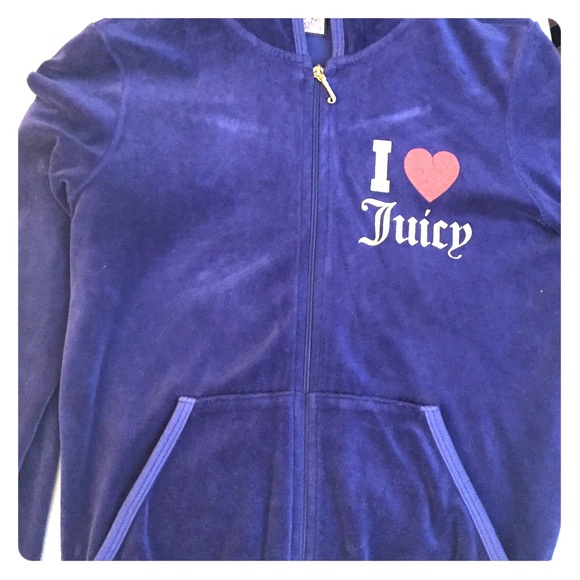Juicy velour hoody purple perfect condition