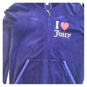 Juicy velour hoody purple perfect condition