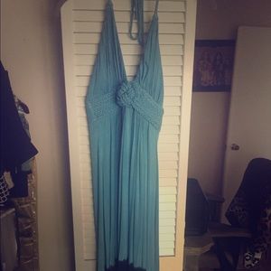 Sky Halter Dress
