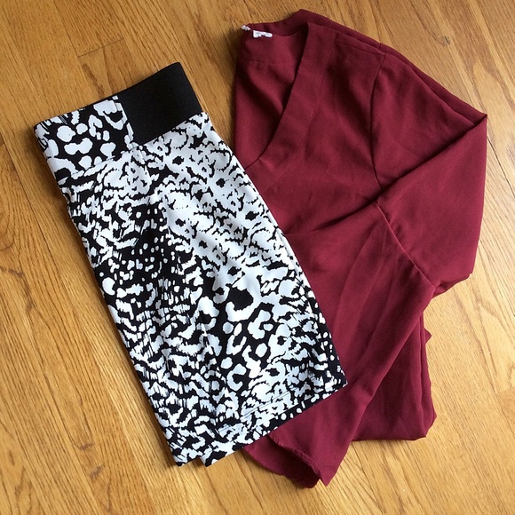 Animal Print Bandage Skirt