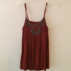 Dark orange tank top