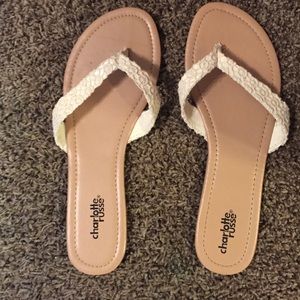 Never worn lacy flip flops