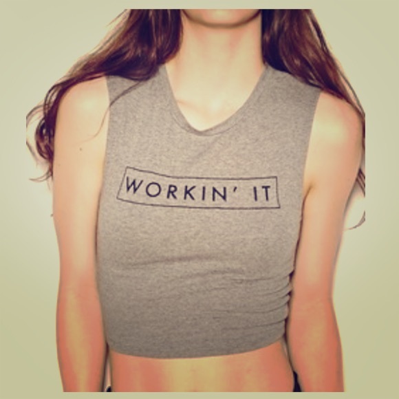 Workin' it crop top