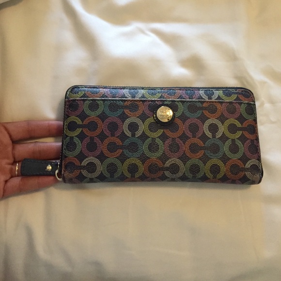 Coach one of a kind colorful wallet! - Picture 2 of 4