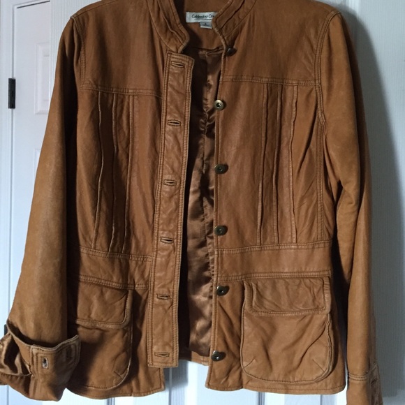 Coldwater Creek leather jacket size 6