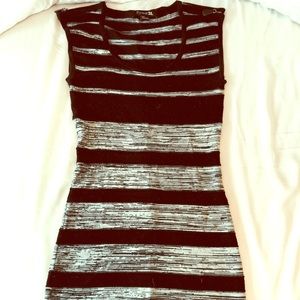 Black and gray dress