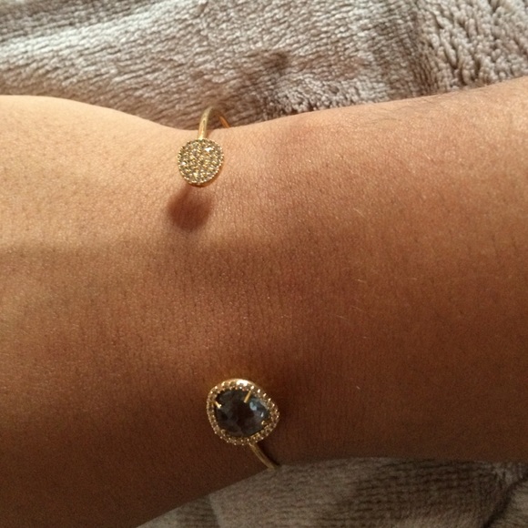 Kai gray stone and Swarovski crystals