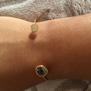 Kai gray stone and Swarovski crystals