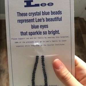 Beautiful blue crystal bracelet