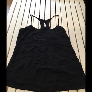 Black scalloped detailed top