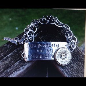20 Gauge Shotgun Shell  Hide Your Crazy Bracelet