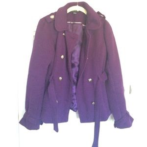 Purple pea coat
