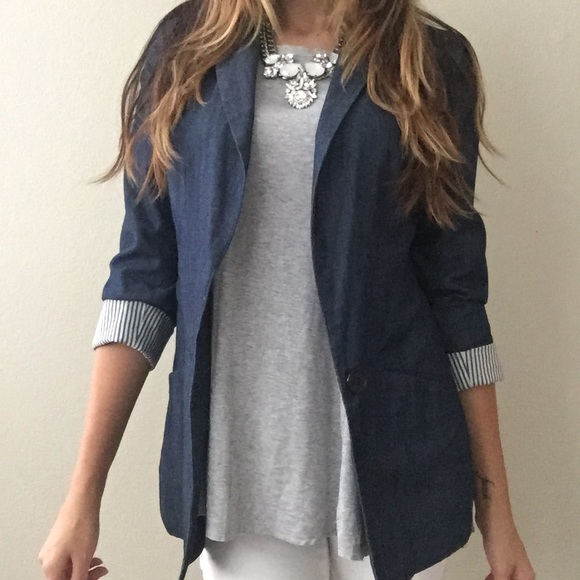 Denim Boyfriend Blazer