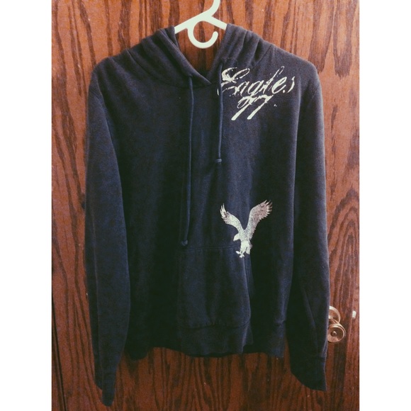 Navy American Eagle Hoodie - Picture 1 of 2